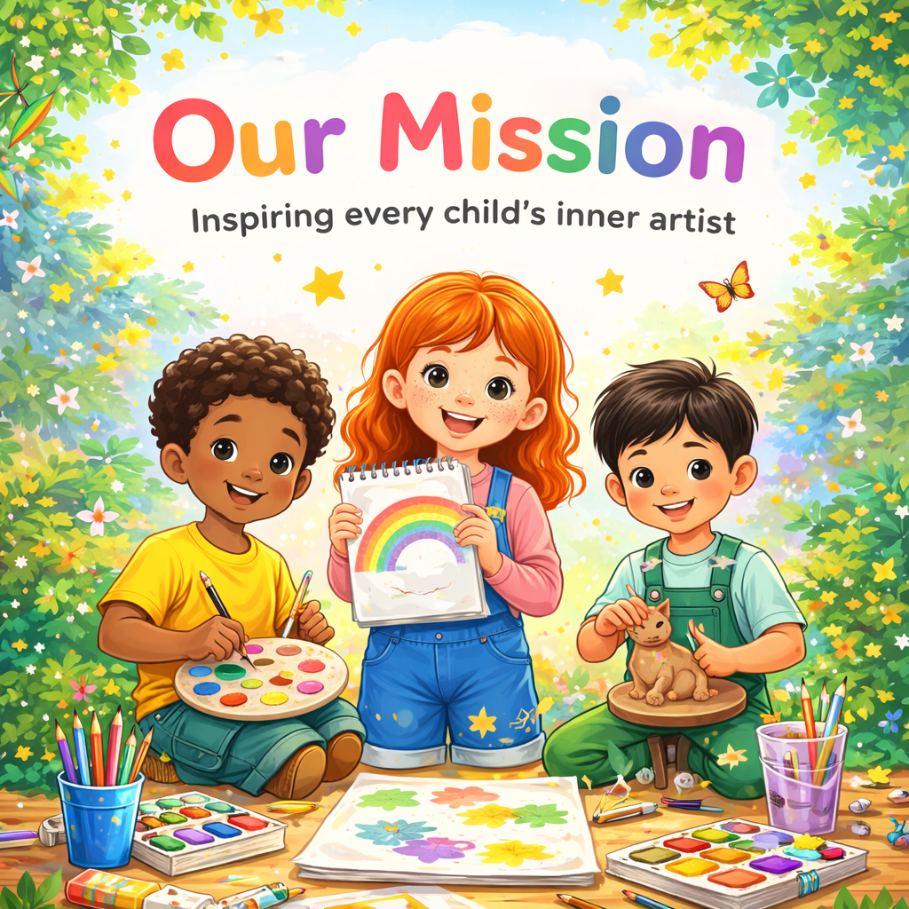 Children creating art at Artudio